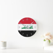 Irak-Flagge Runde Wanduhr (Zuhause)