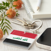 Irak-Flagge Schlüsselanhänger (Vorderseite rechts)