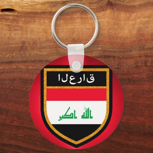 Irak-Flagge Schlüsselanhänger (Vorderseite)