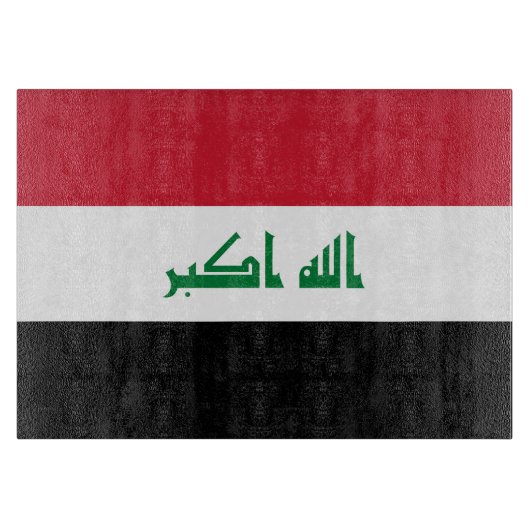 Irak-Flagge Schneidebrett (Vorderseite)