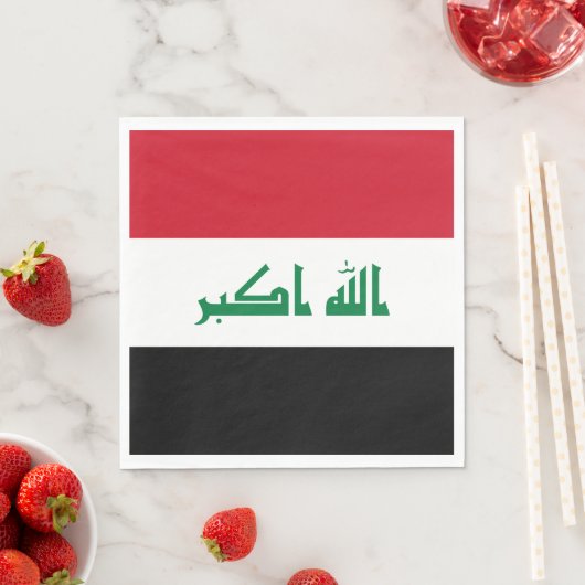 Irak-Flagge Serviette (Beispiel)