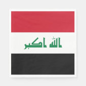 Irak-Flagge Serviette (Vorderseite)