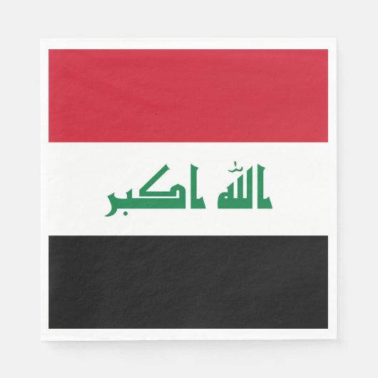 Irak-Flagge Serviette (Vorderseite)