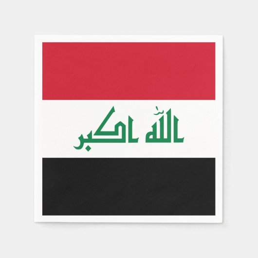 Irak-Flagge Serviette (Vorderseite)