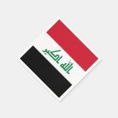 Irak-Flagge Serviette (Ecke)