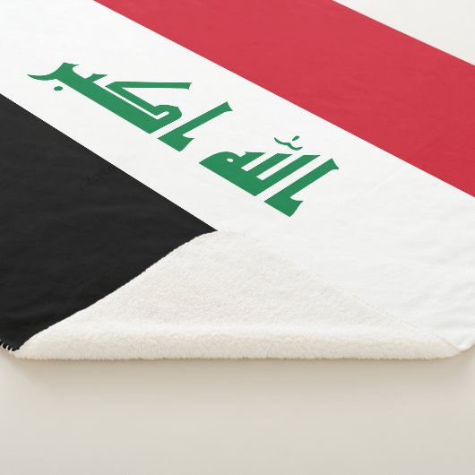 Irak-Flagge Sherpadecke (3/4)