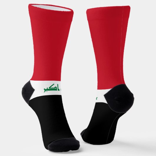 Irak-Flagge Socken (Gewinkelt)
