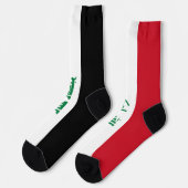 Irak-Flagge Socken (Linkes Detail)