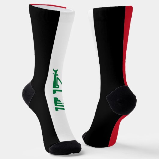 Irak-Flagge Socken (Gewinkelt)