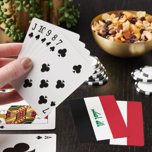 Irak-Flagge Spielkarten (In Situ)