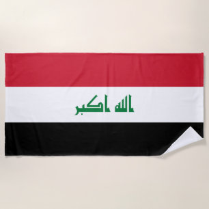Irak-Flagge Strandtuch