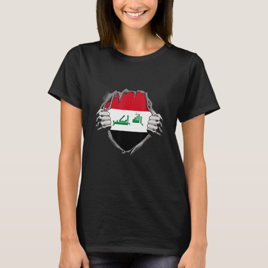 Irak-Flagge T-Shirt (Vorderseite)