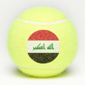 Irak-Flagge Tennisbälle (Rückseite)