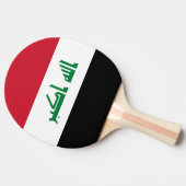 Irak-Flagge Tischtennis Schläger (Seitenansicht)