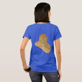Irak-Flagge und T - Shirt "Karte" (Schwarz voll)