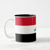 Irak-Flagge Zweifarbige Tasse (Links)