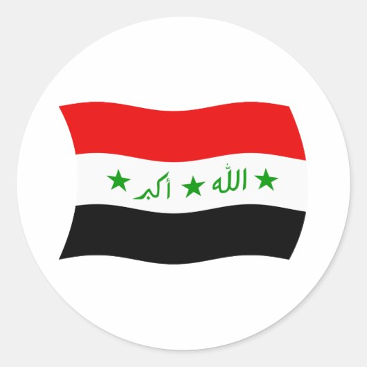 Irak Flaggen Aufkleber (Vorderseite)