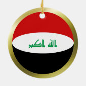 Irak-Flaggenverzierung Keramikornament (Hinten)