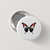 Irak-Frack-Schmetterlingsflagge Button (Vorne & Hinten)