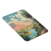 Irak Illustration Reise Kunst Vintage Magnet (Rechte Seite)