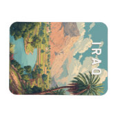 Irak Illustration Reise Kunst Vintage Magnet (Horizontal)