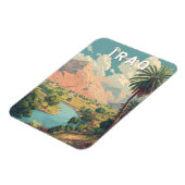 Irak Illustration Reise Kunst Vintage Magnet (Linke Seite)