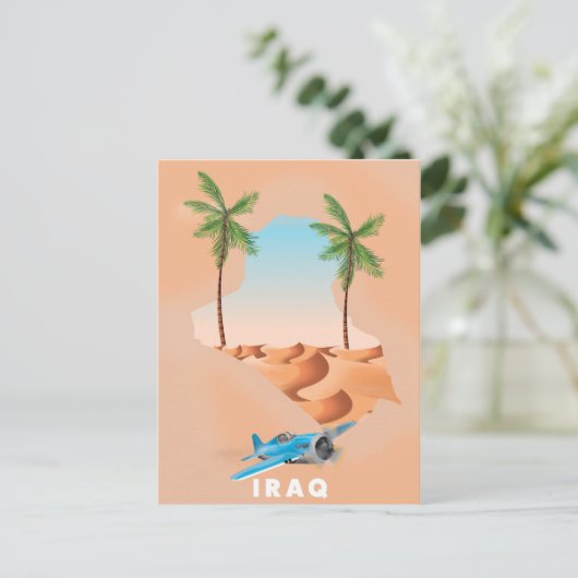 Irak Illustriertes Reiseplakat. Postkarte (Stehend Vorderseite)