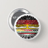 Irak Irakisch Deutsch Deutschland Baum Wurzel Button (Vorne & Hinten)