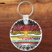 Irak Irakisch Deutsch Deutschland Baum Wurzel Schlüsselanhänger (Rückseite)