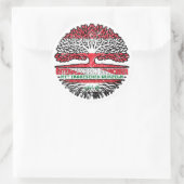 Irak Irakisch Österreichisch Baum Runder Aufkleber (Tasche)