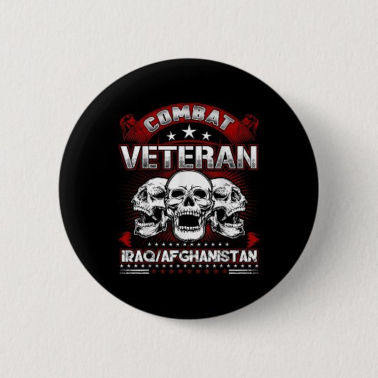 Irak-Kampf Veteran Shirt Button (Vorderseite)