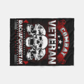 Irak-Kampf Veteran Shirt Fleecedecke (Vorderseite (Horizontal))