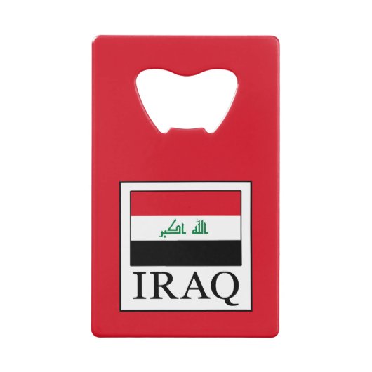 Irak Kreditkarten Flaschenöffner (Vorderseite)