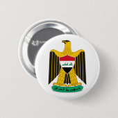 Irak Landeswappen Symbol Emblem Flagge Adler Button (Vorne & Hinten)