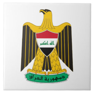 Irak Landeswappen Symbol Emblem Flagge Adler Fliese