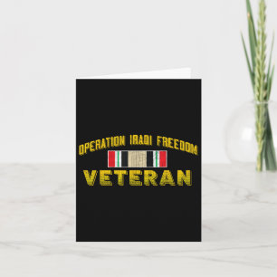 Irak Operation Iraqi Freedom Veteranen Tag Geschen Karte
