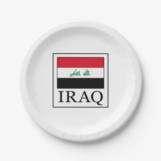Irak Pappteller (Vorderseite)