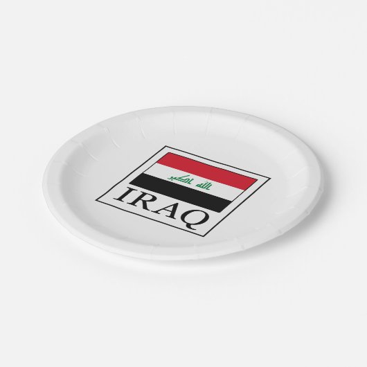 Irak Pappteller (Schrägansicht)