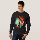 IRAK PROTEST MIT FLAGGE RETRO VINTAGE SWEATSHIRT (Vorne ganz)
