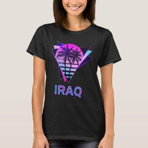 Irak Veteran 80er Palm Tree Retro Irakische Herkun T-Shirt