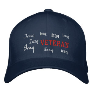 Irak Veteran - bestickter Hut