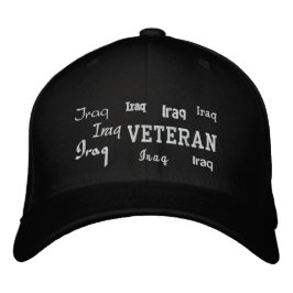 Irak Veteran - bestickter Hut