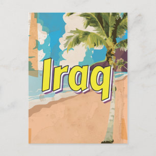 Irak Vintage-Reiseposter Postkarte