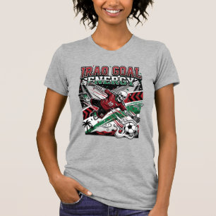 Irak Ziel Energie Skelett Stürmer Nationen Fett Fu T-Shirt