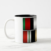 Iraker-u. Afghanistan-Kampagnen-Medaillen-Tasse - Zweifarbige Tasse (Links)