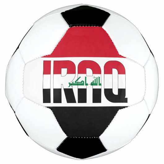 Irakflagge Adortable Patriotic Fußball (Vorderseite)