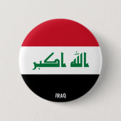 Irakflagge Charming Patriotic Button (Vorderseite)