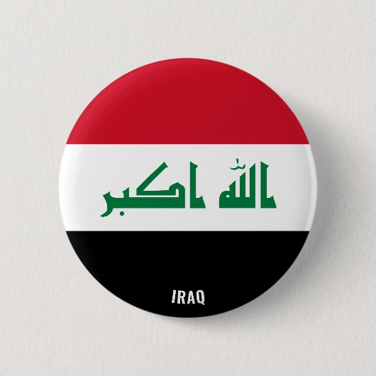 Irakflagge Charming Patriotic Button (Vorderseite)