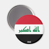 Irakflagge Charming Patriotic Magnet (Vorderseite/Rückseite)
