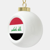 Irakflagge Keramik Kugel-Ornament (Rechts)